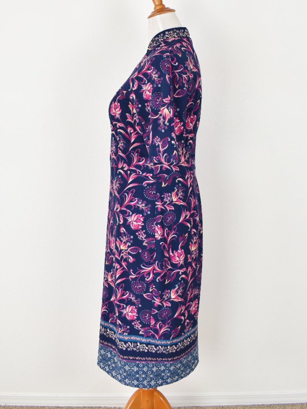 Maggy London Floral Sheath Midi Dress - 14 - Picture 6 of 10